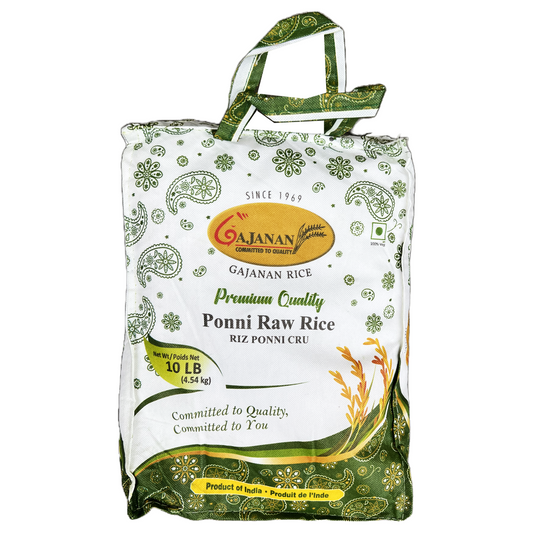 Gajanan Ponni Raw Rice 10 Lb