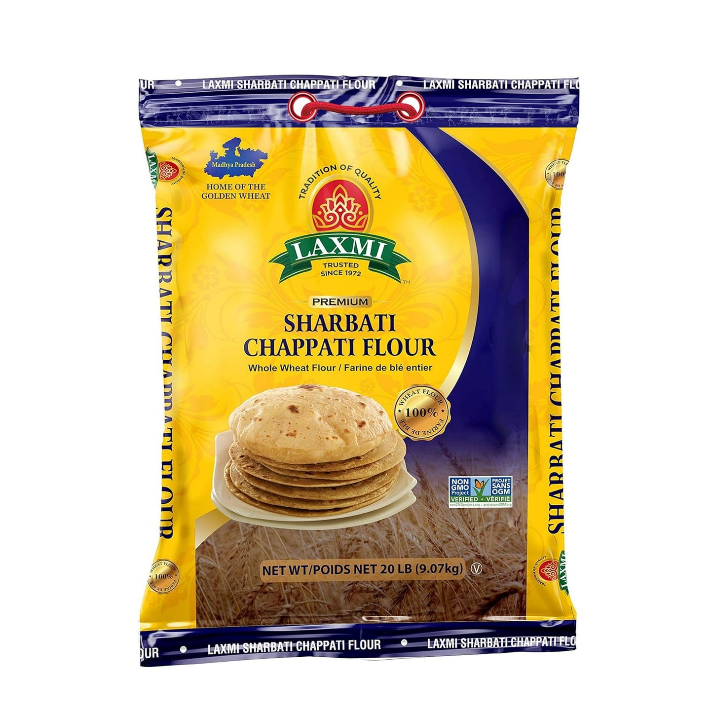 Laxmi Sharbati Chapti Flour 20 Lbs