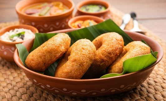Homemade Medu Vada + Chutney